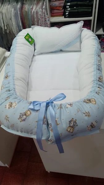 Nidito para bebé celeste Ositos